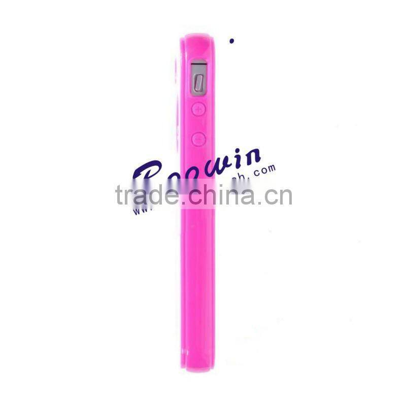 dark pink Soft TPU Gel Crystal Jelly Case Cover for apple iphone 4s