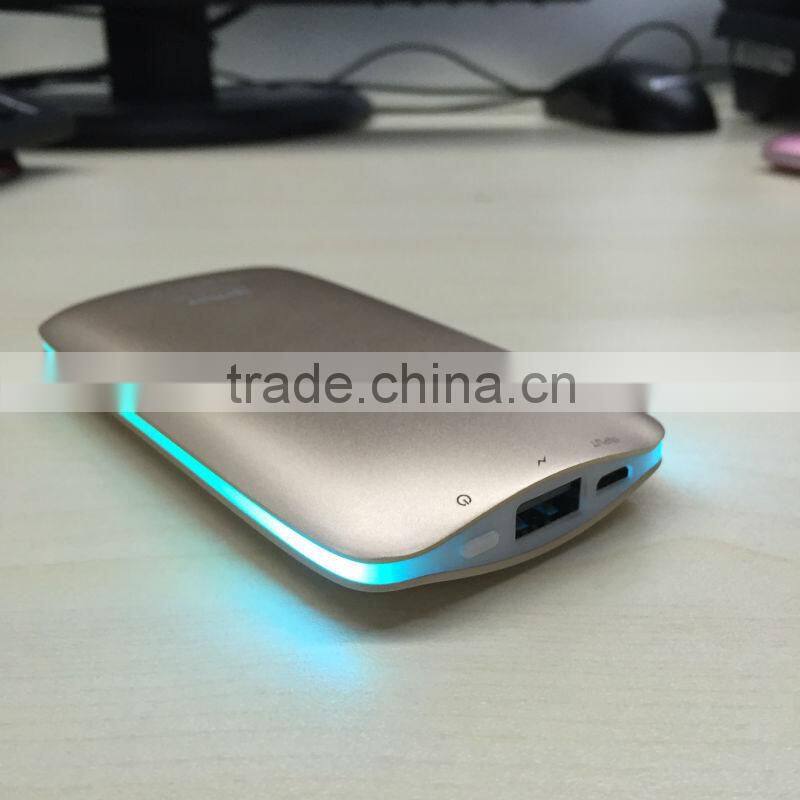 Real Capacity 9000mAh Power Bank Mini portable charger 9000mAh Power Bank 2600mah Capacity super slim