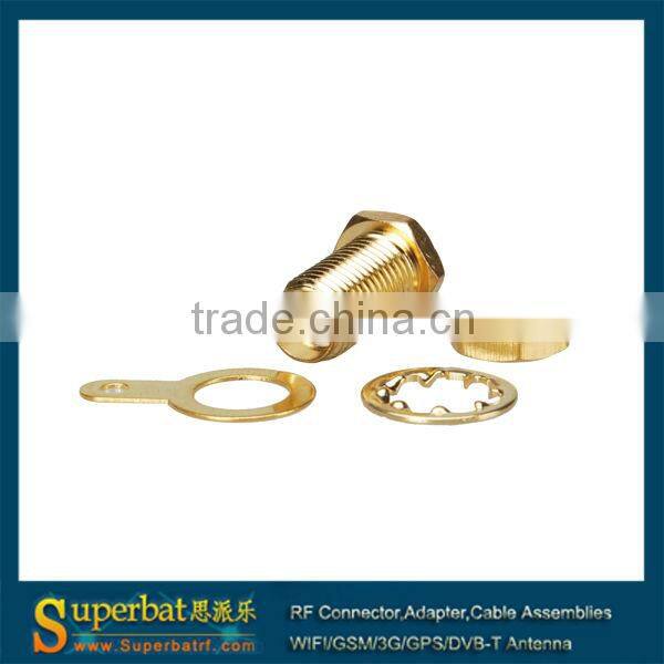 SMA panel mount Jack with nut and solder cup