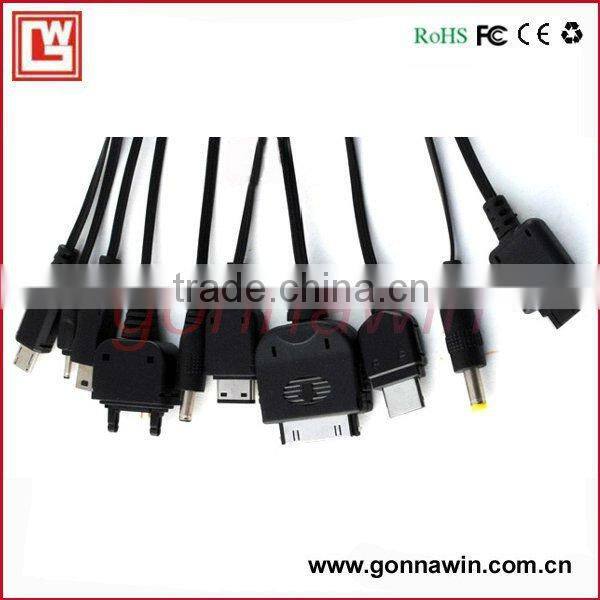 10 in 1 Universal multi USB Charger Cable for iPod PSP for iPhone 3G MP3/MP4