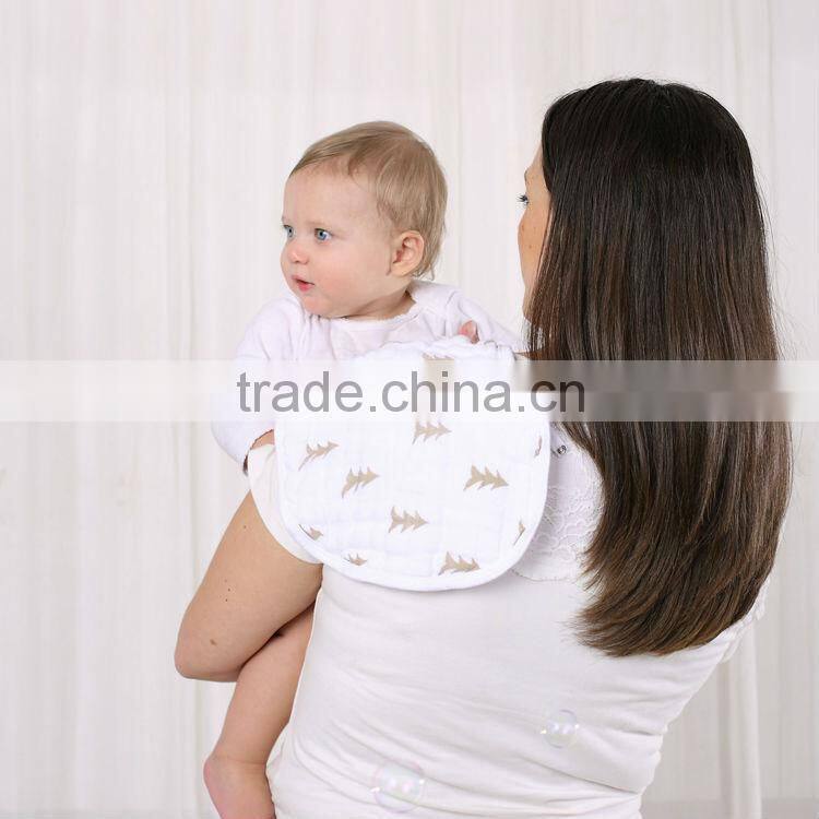 LAT Snap Bibs 100% cotton muslin baby bibs baby burp cloth