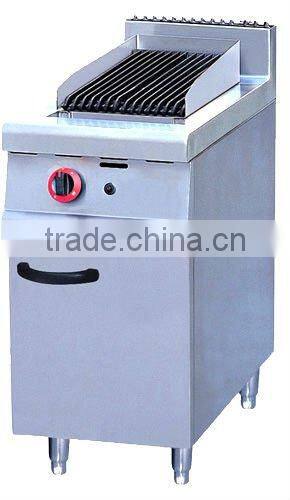 lava rock grill with cabinet