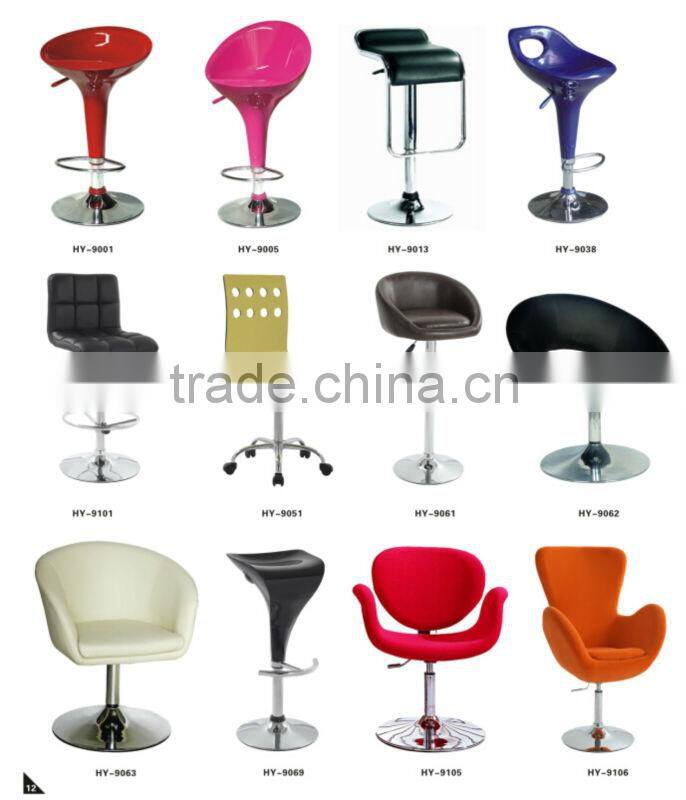 2015 hot selling products modern adjustable style comfort bar chair round metal table base and lift gas spring in bar chairs