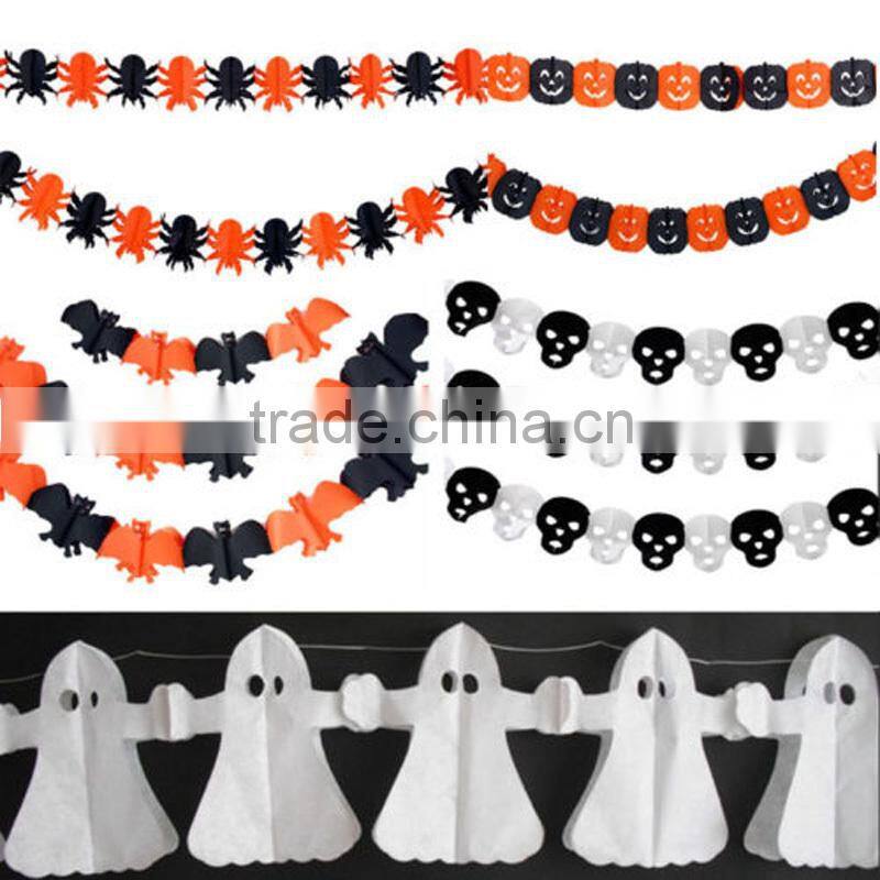 Hot sale Halloween Skull Paper Garland Halloween Home Decorations