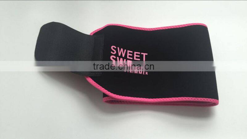 AS SEEN ON TV Sweet Sweat Premium Thigh Trimmers (Pink Logo) for Men & Women waist trimmer trainer belt
