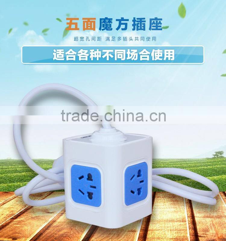 5 outlets universal magic power strip bar