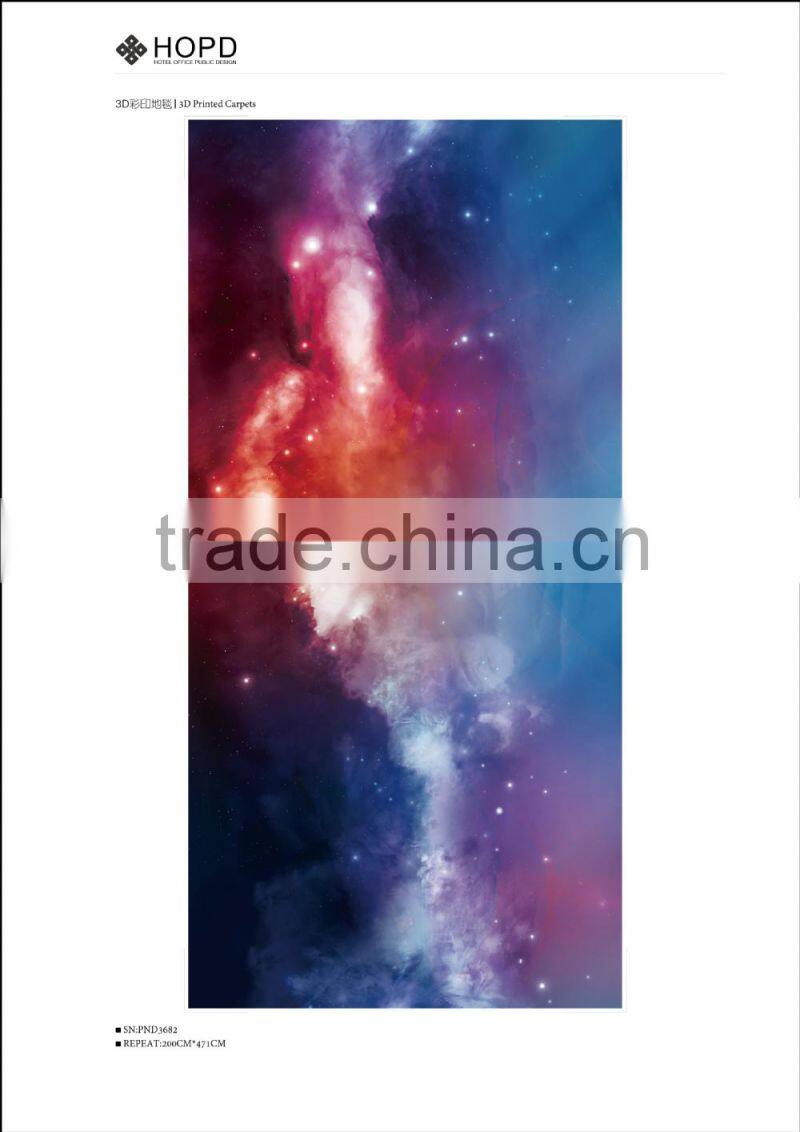 Amazing galaxy pattern 3D printed Carpet for apartment, decoration