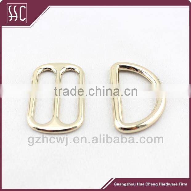 zinc alloy D ring buckle for bags, adjustable buckle, customized bag fitting
