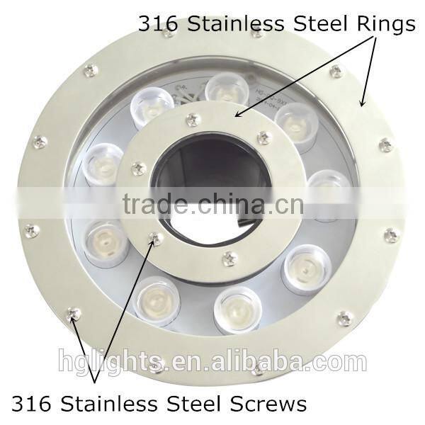 IP 68 (V4A)316 Stainless Steel LED Underwater Lights for fountain