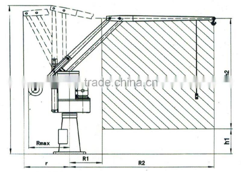pick up hydraulic crane, balance crane