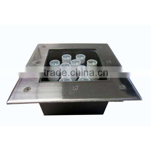 IP68 Square 12W LED Inground Light underground lighting