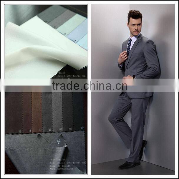 high class polyester rayon suiting fabric for Italian style suits