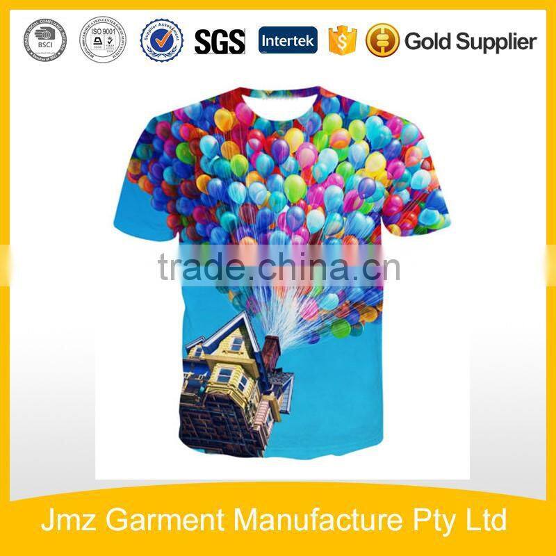 Custom 3D Print T-shirt mens clothing garment manufacturer