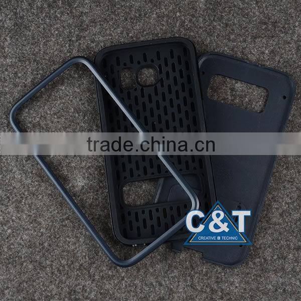 C&T Trending pink hot products combo hard case for samsung galaxy s6