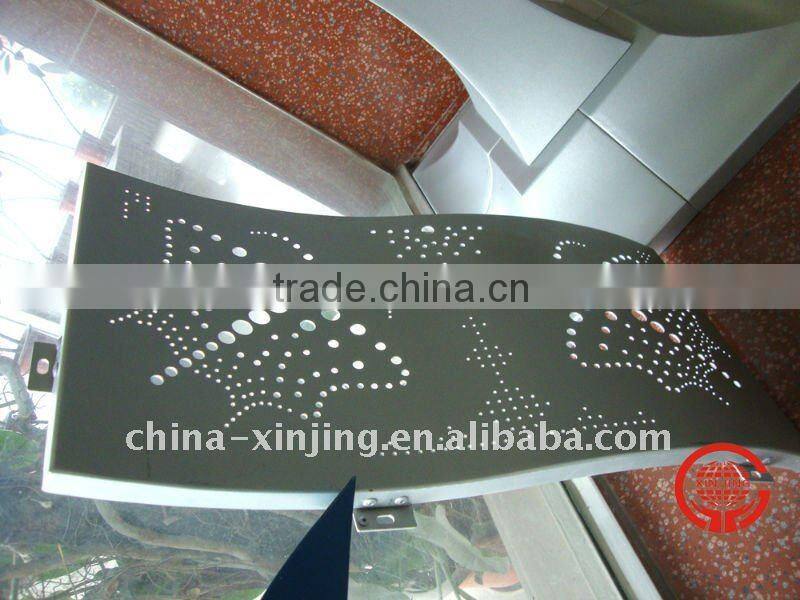 Embossed metal curtain wall(ISO9001,CE)