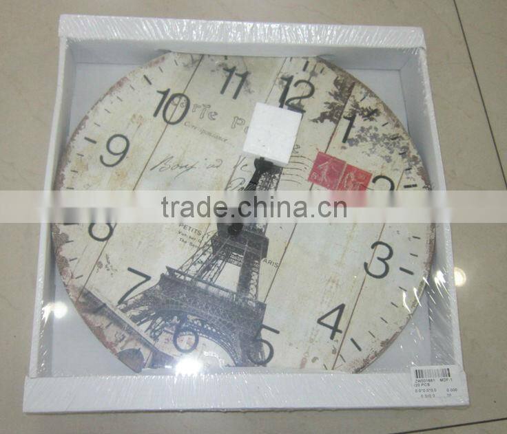 decorative wooden wall clock