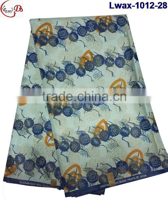 Lwax-1012-29 hot sells African Nigeria style flower pattern wholesale african wax fabric