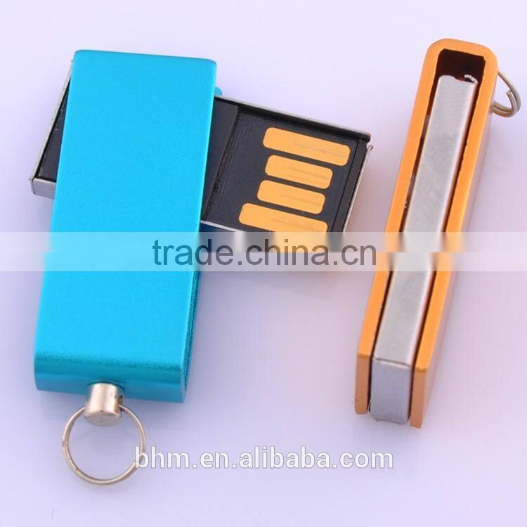 Popular USB 2.0 swivel metal usb flash memory,4GB/8GB/16GB USB flash drive