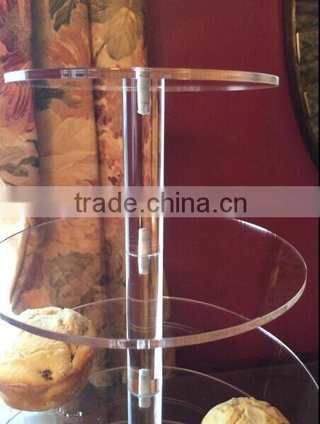 Five 5-Tier Clear Fruit Stand Wedding Cake Stand Dessert Stand for Good Quality