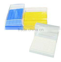 autoclavable circle needle/bur holder box,dental supply