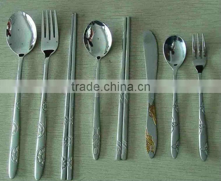 children stainless steel cutlery set