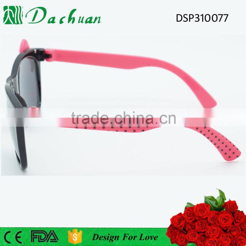 2016 new design high quality girl sunglasses polarizing kids sunglass