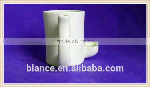 Crowdfunding ceramic mug in unquie shape mug