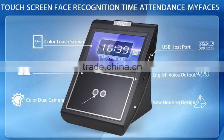 WIFI/GPRS RFID Face Recognition Eye Scanner Punch Card Attendance System