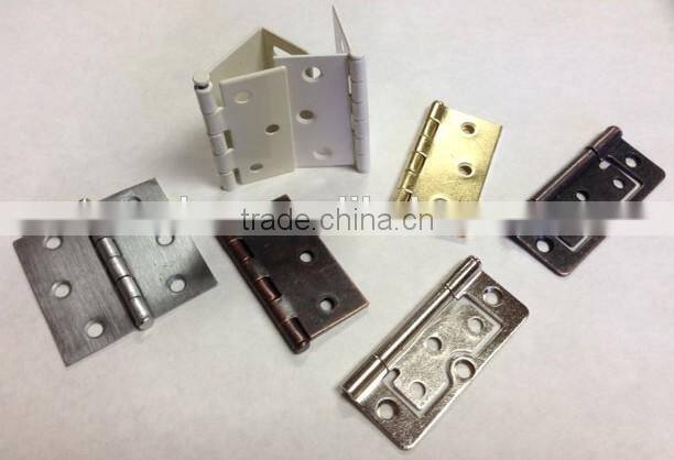 Yellow bright copper door hinges Bright light iron hinge