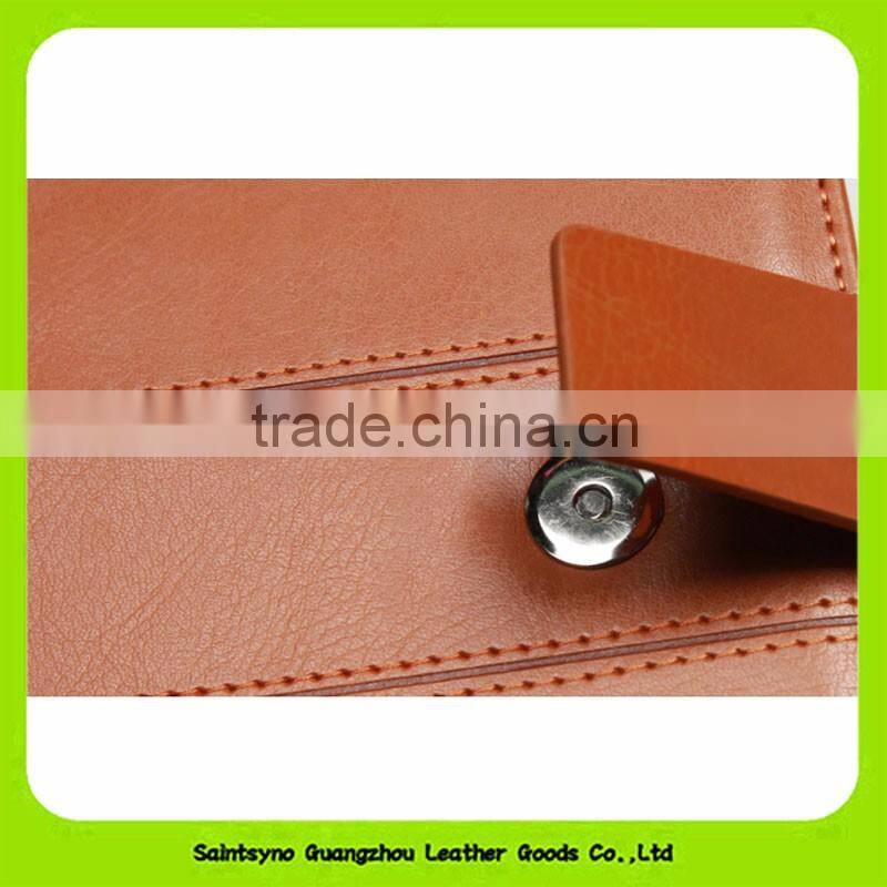 16032 Branded High End Cowhide stationery gift set leather for Christmas