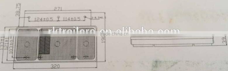 truck or trailer multi-functional tail combination light (RK01005)