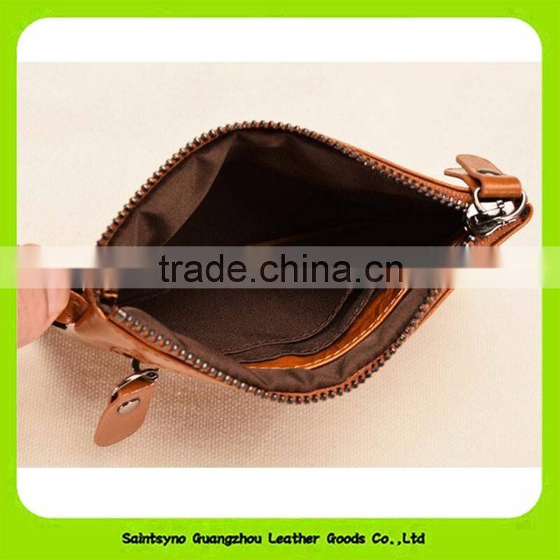 16123 High quality handmade real Leather coin purse