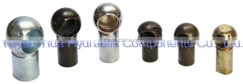 14-25mm white zinc plated metal Ball Socket M10 with safety clip for Gas spring