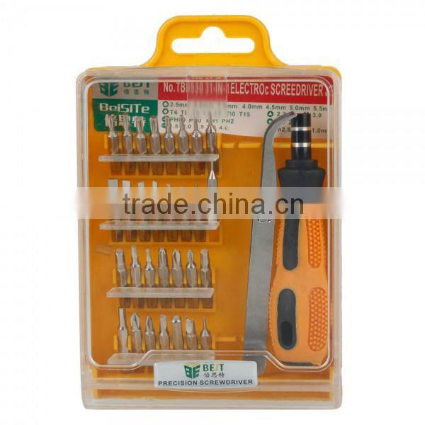 BEST-8530 31 In 1Screwdriver Set With Eagle Tweezers for Computer Phone