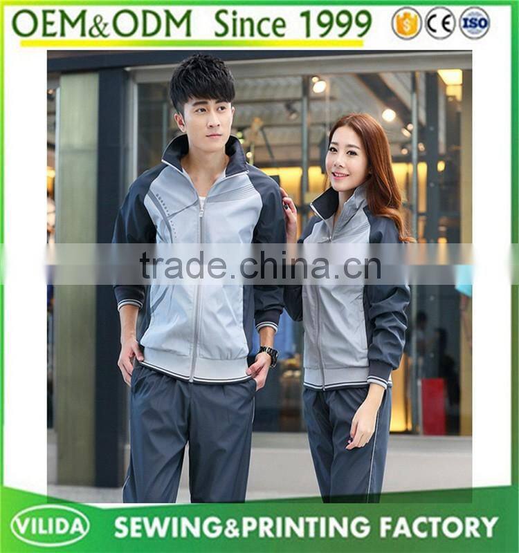 wholesale high quality breathable dry fit sportwear tracksuits