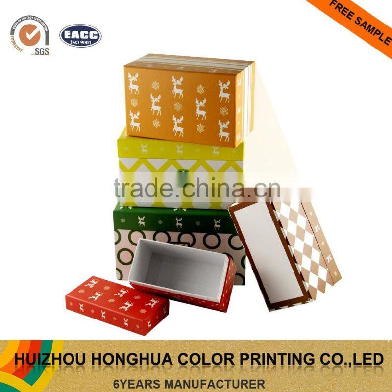 Handmade Paper Box Cardboard Decorative Hexagon Box Storage Box with Lid Candy Box