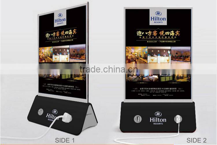 Real capacity menu power bank with four USB ports cheapest price in shenzhen factory