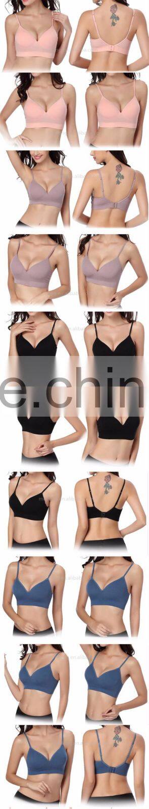 New arrivial padded sexy seamless yoga sport bra