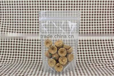 Nuts clear zip lock stand pouches