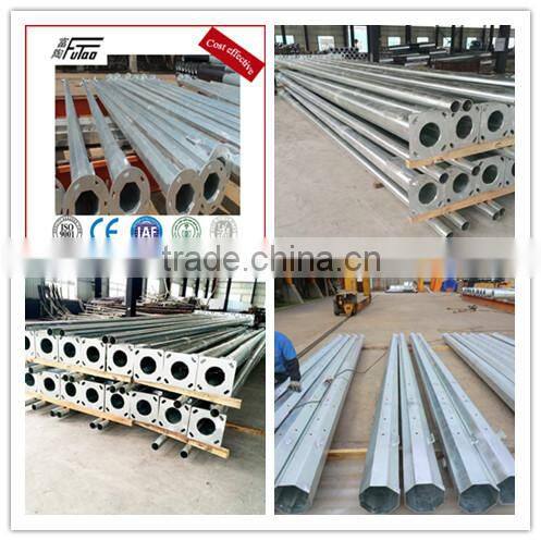 138kv,110kv,69kv polygonal galvanized steel pole