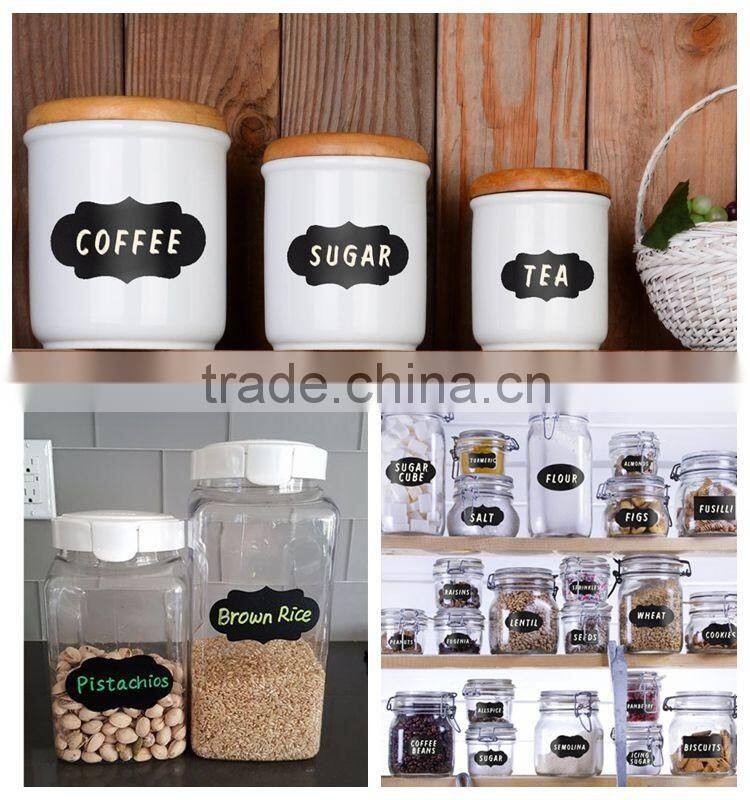 Unique Chalkboard Stickers Labels-different design-Popular for christmas-custom size & package-Good for painting and writing.