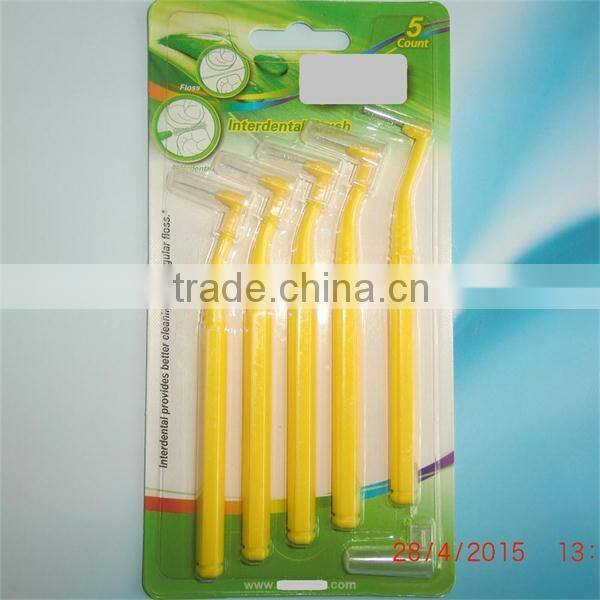 "L" style Interdental Brush Picks SSS, SS, S, M, China manufacturer, OEM offered