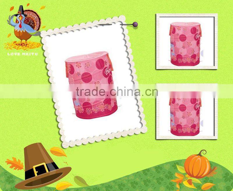 polyester cover fold pop up hamper laundry basket