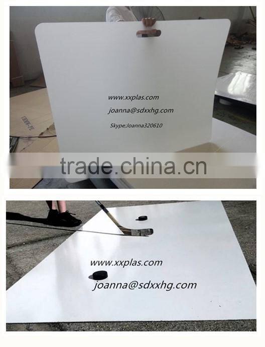 HDPE Hockey practice board that have belt rebound system