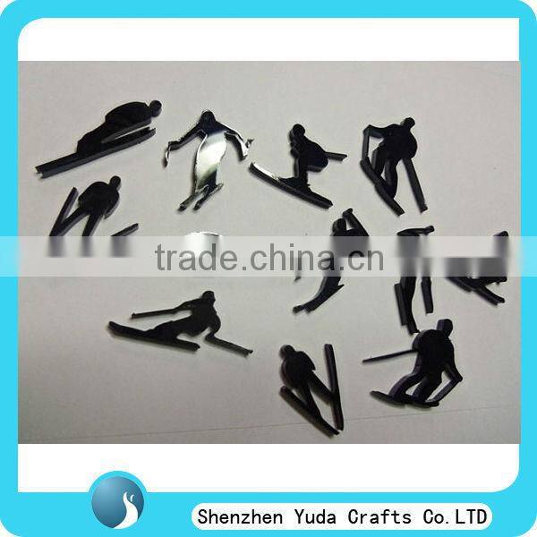 manufacturing 3D acrylic skiing shape die cut acrylic felt shapes