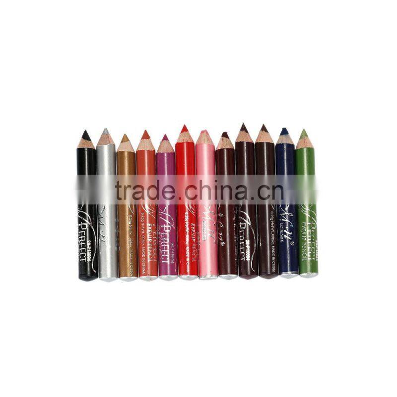 12 Pcs Makeup Set Waterproof Colorful Eyeliner Pencil Glitter Multi-color Eyeshadow Pencil Cosmetic Set