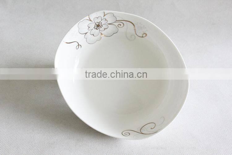 Wholesale boat shaped restaurant ceramic plate