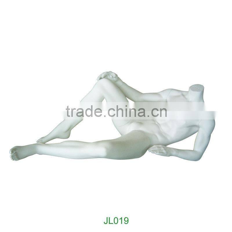2014 fashion headless mannequin lying window mannequins JL-019