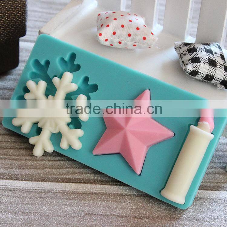 2015 New Hot Selling Christmas Decoration Silicone Cake Baking Mould