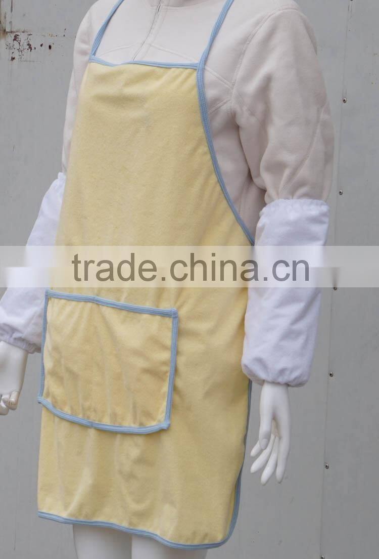 Real Picture China Custom Plain 100% Cotton Terry Waterproof Kitchen Apron